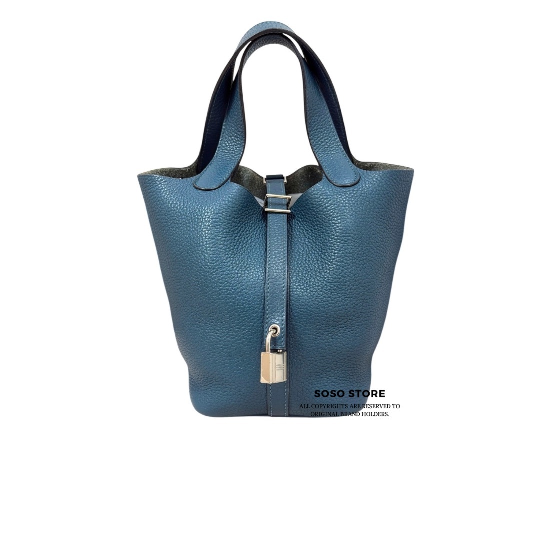 Hermes Picotin 18 - Vert cypres / Shw