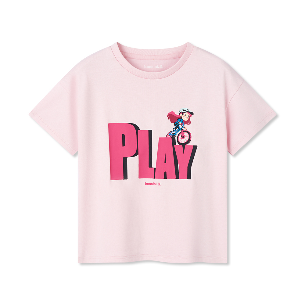 女童圓領短袖T恤