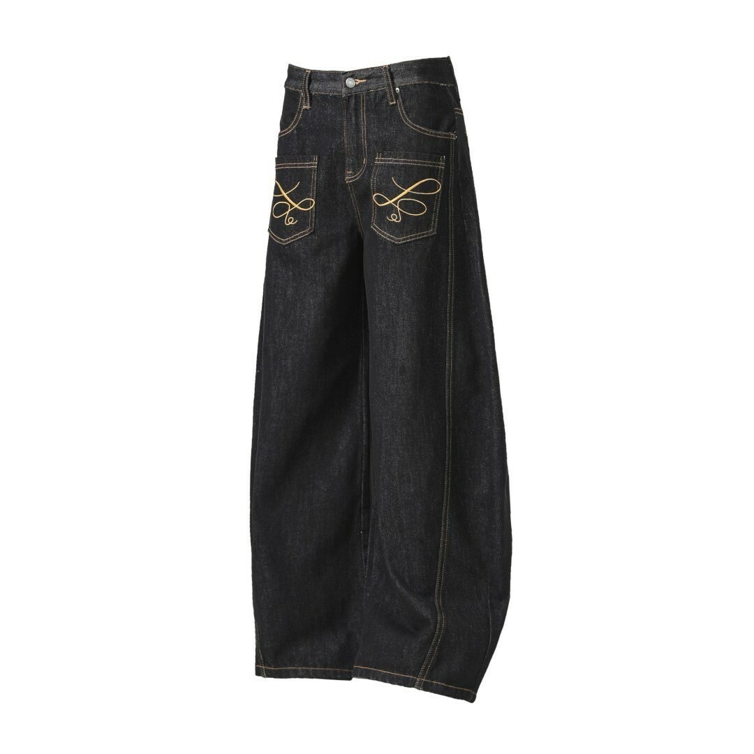 UNISEX 反面刺繡 設計感 #牛仔褲