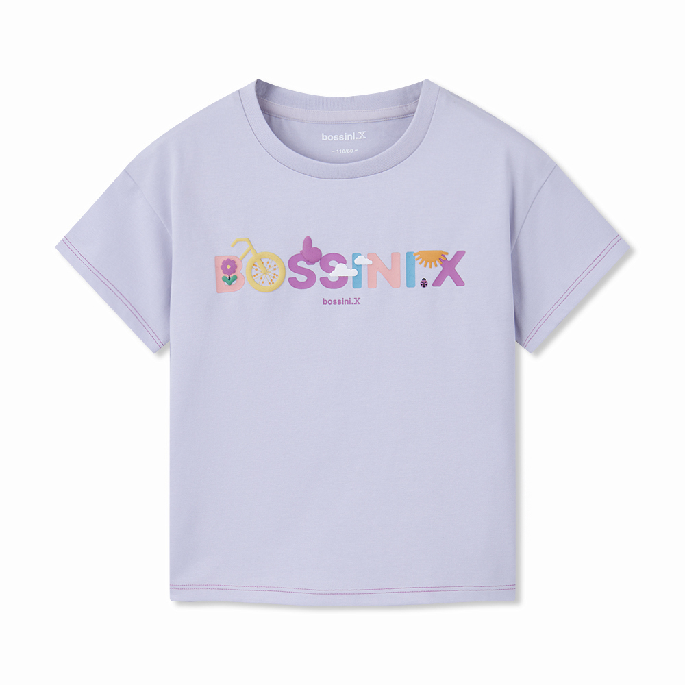 女童圓領短袖T恤