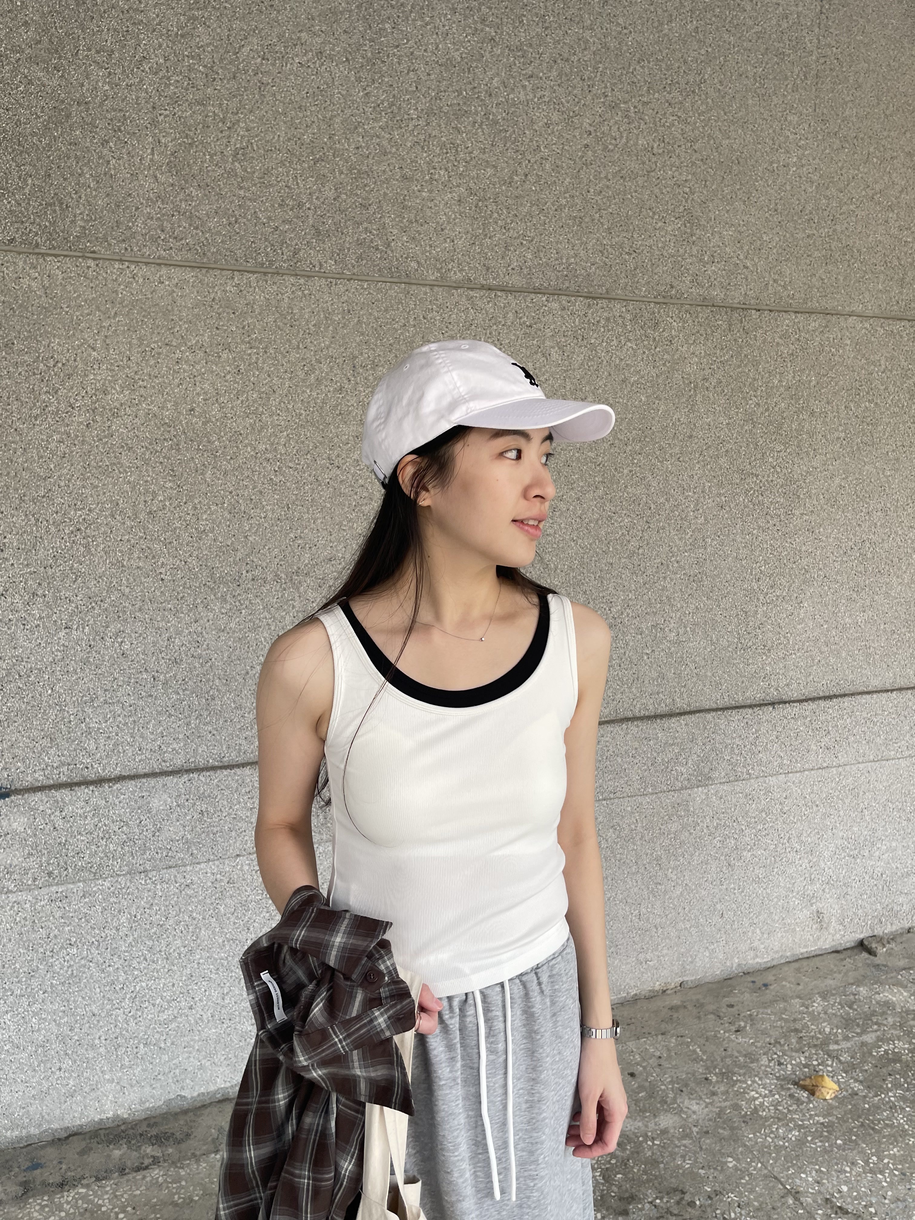 假兩件撞色bratop