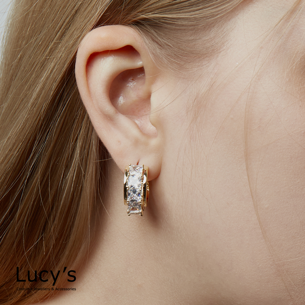 璀璨C型 耳環 (二色) (121038/121039)