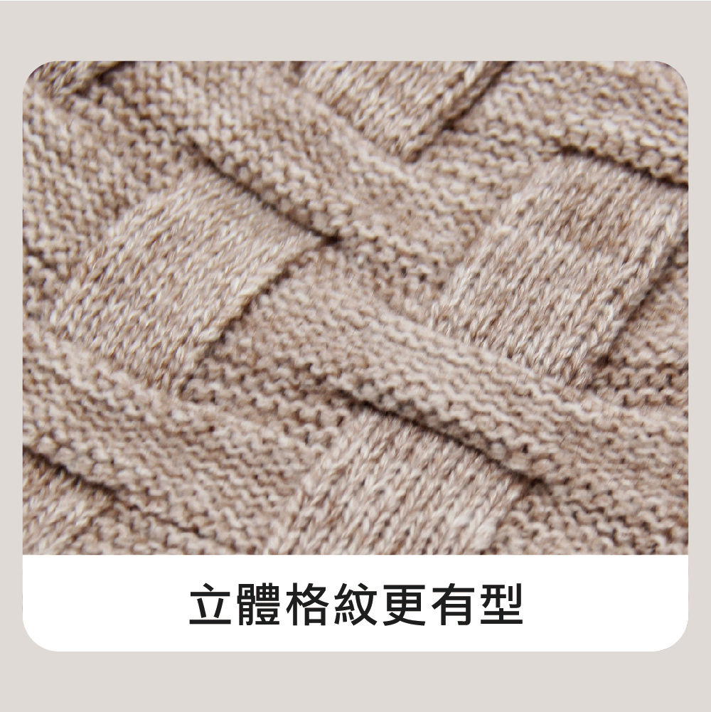 【肌暖】台灣製 經典格紋刺繡雙層保暖圓帽丨H1478T