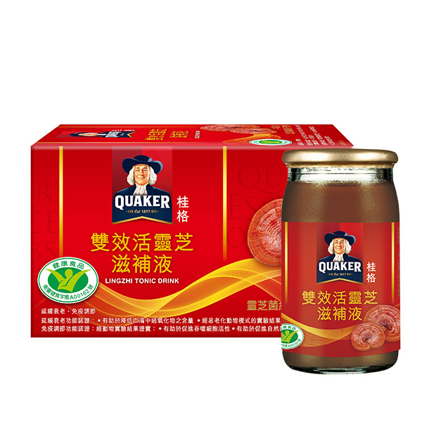 桂格 雙效活靈芝60mlX6瓶X6盒(箱)