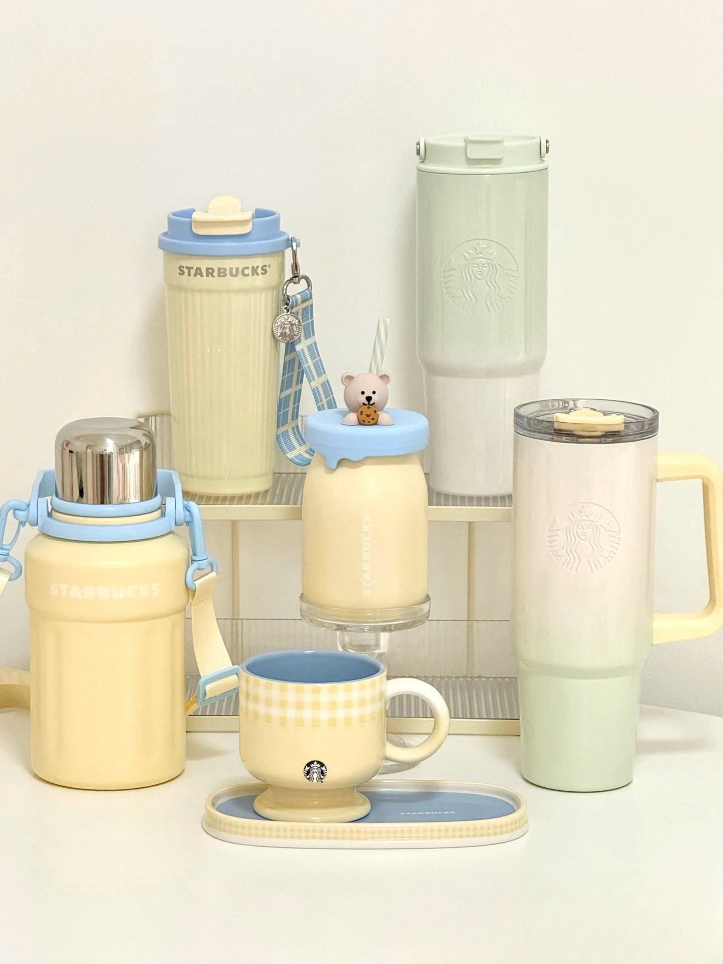 STARBUCKS 星巴克 春日晴空系列 起司奶油黃 馬克杯 吸管杯 保溫杯 水杯 不鏽鋼 / 預購