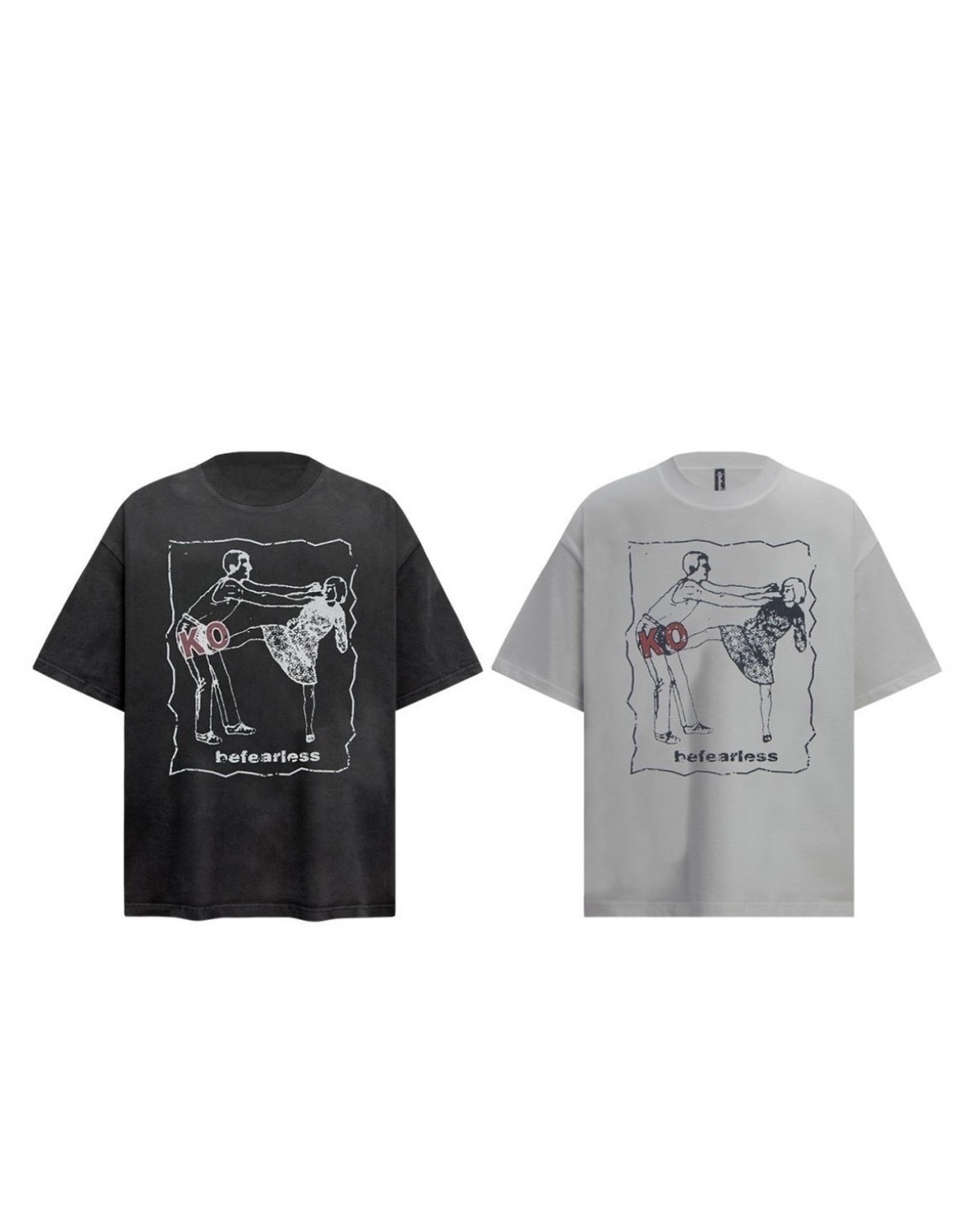 UNISEX 復古 趣味 街頭 上衣 #短袖