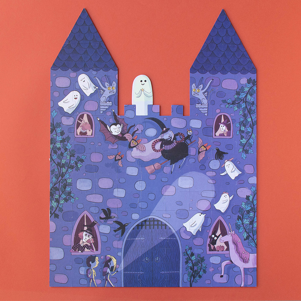 (預購4/7)西班牙Londji 恐怖城堡夜光雙面拼圖