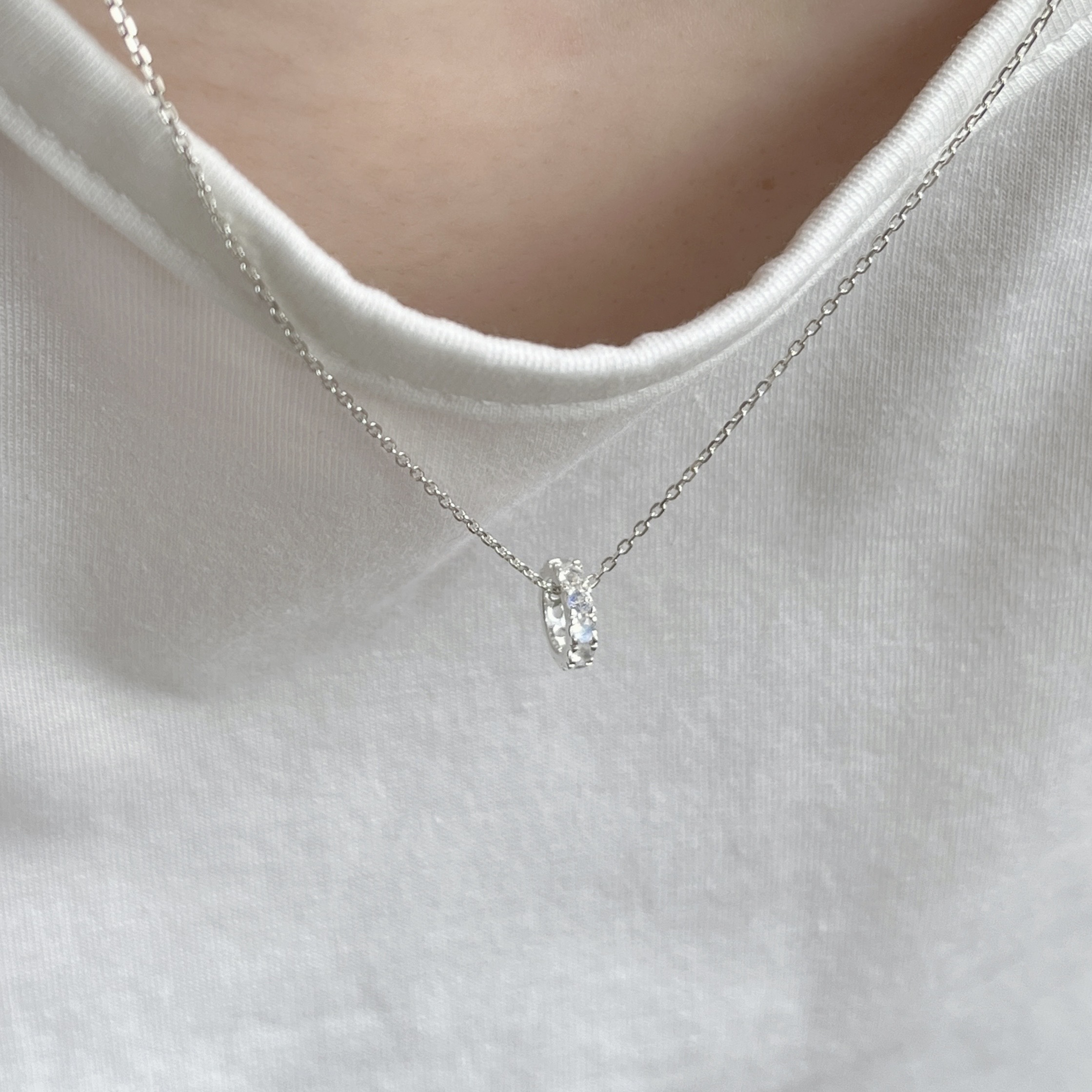 經典整圈月光石圈圈串飾