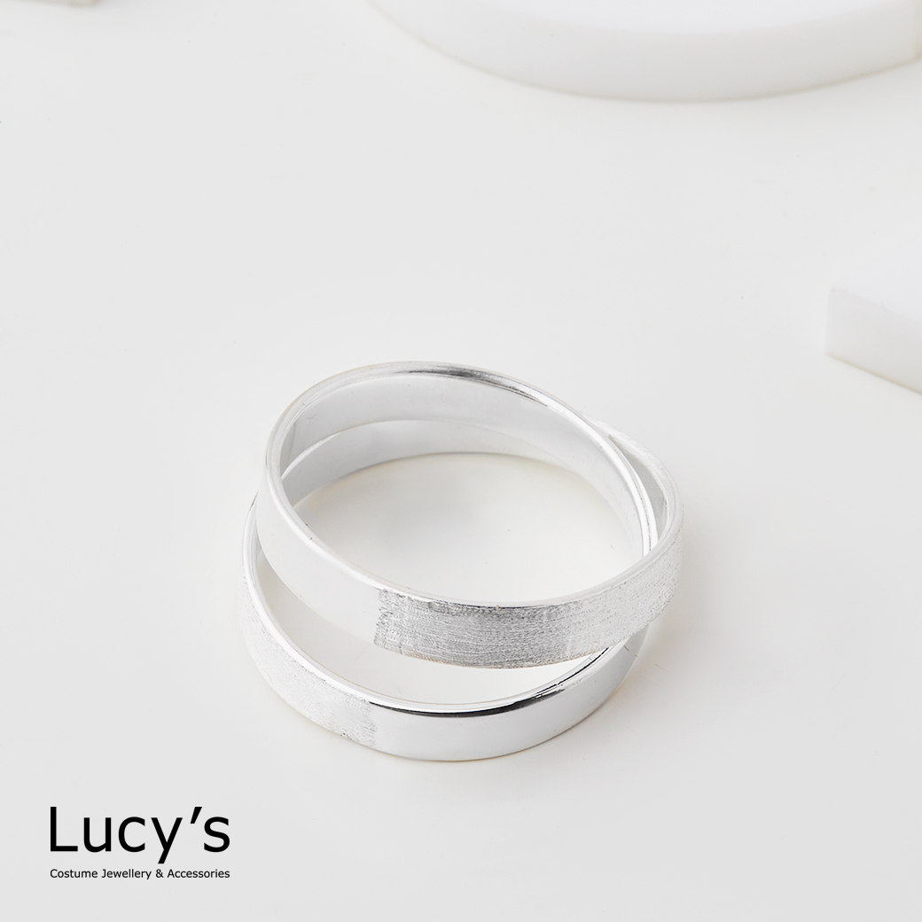 925純銀 交錯時光 戒指 (56833)