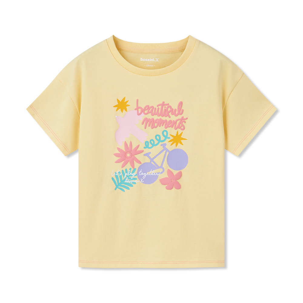 女童圓領短袖T恤