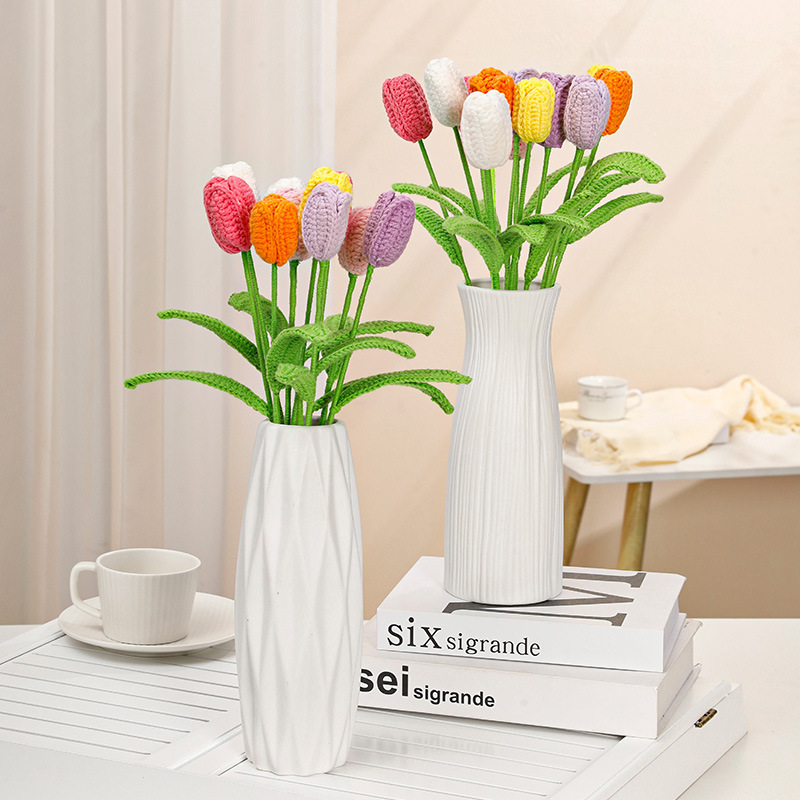 《5722》仿真手工編織鬱金香(單隻)