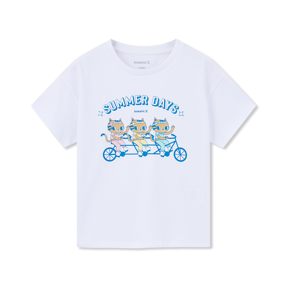 女童圓領短袖T恤