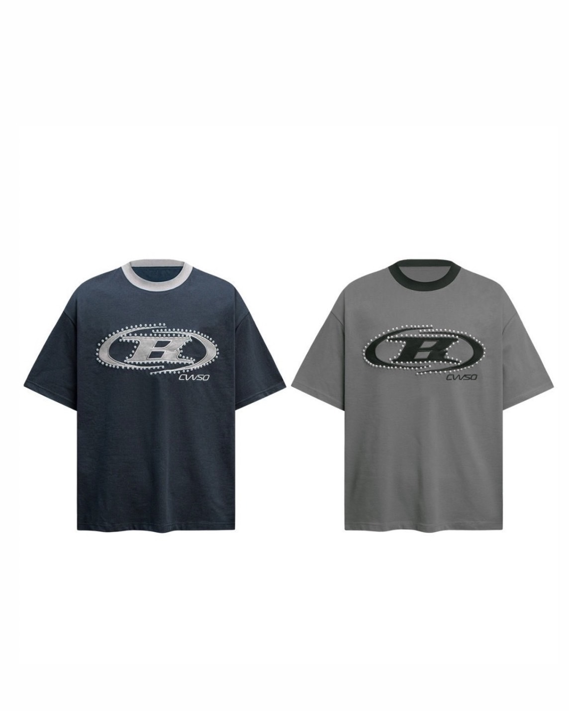 UNISEX 美式 英文 珍珠 上衣 #短袖