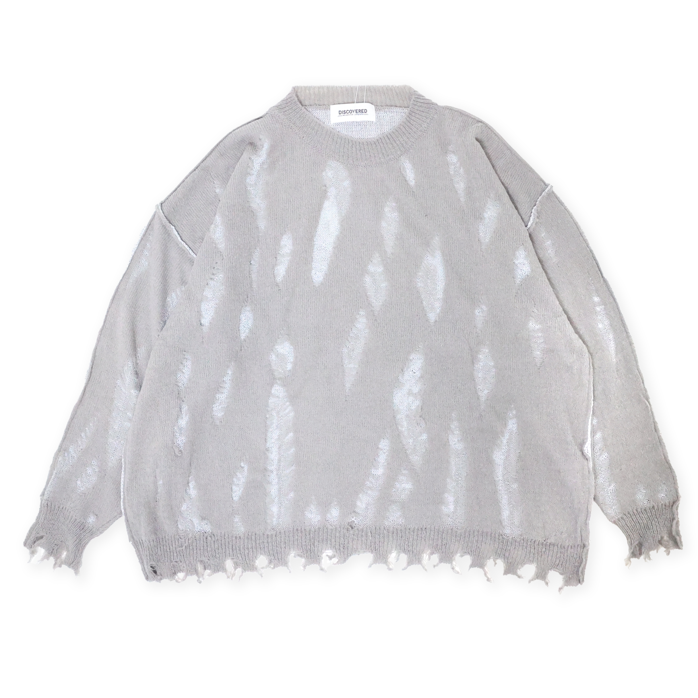 DISCOVERED/(U)CABLE DAMAGE KNIT（DISCOVERED / DAMAGE OVER RAME 