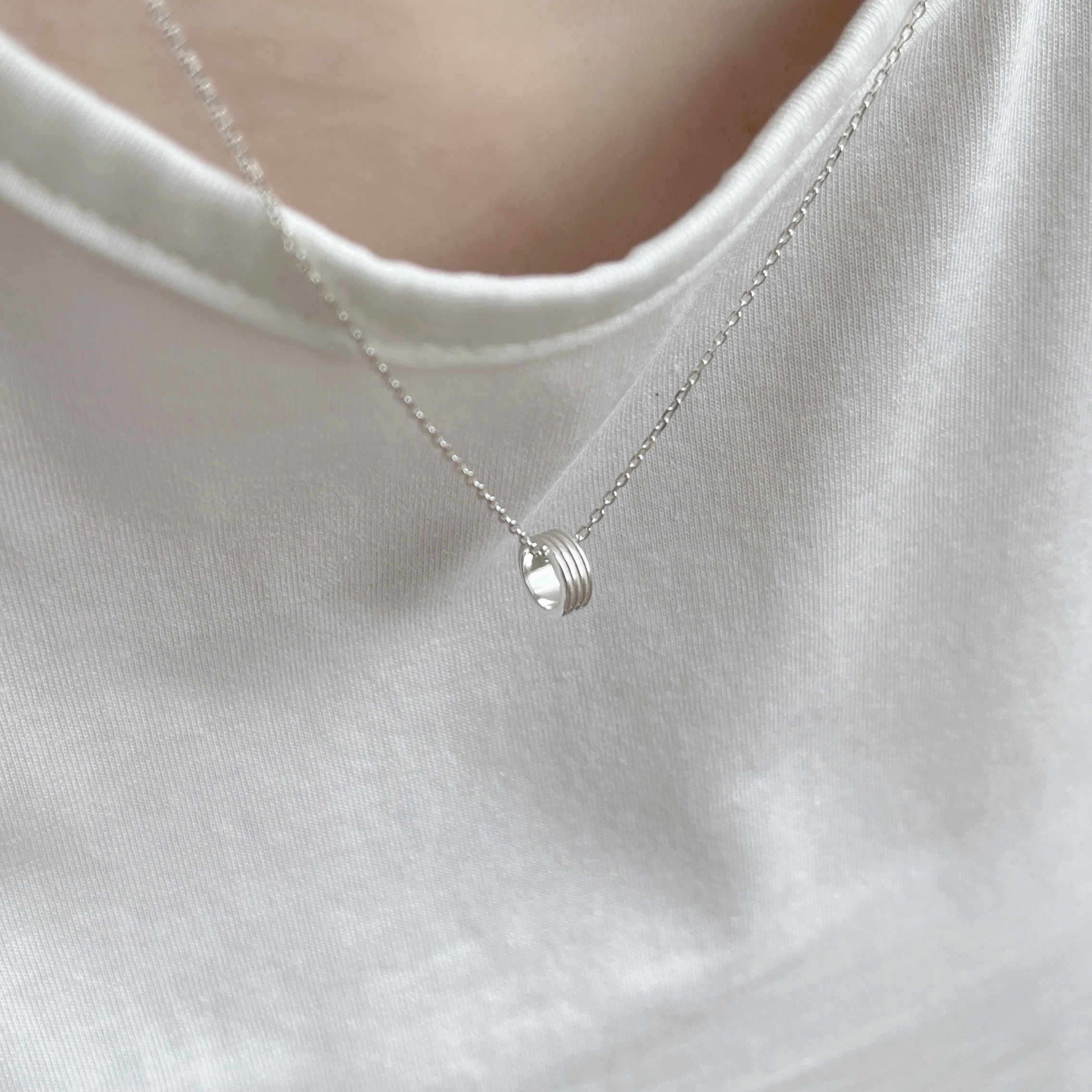 簡約四層光面圈圈串飾