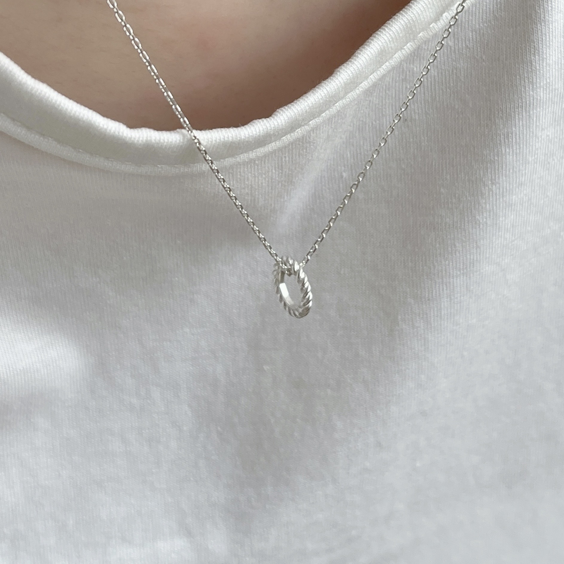 簡約麻花圈圈串飾