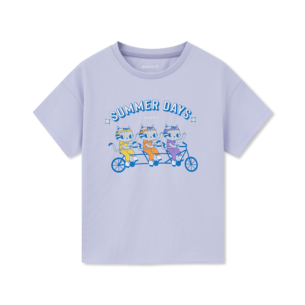 女童圓領短袖T恤