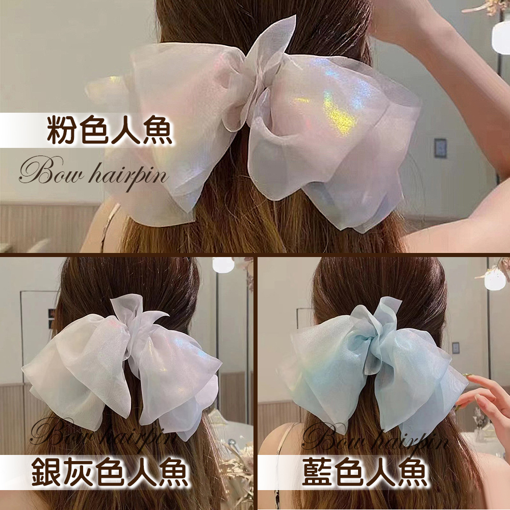 高級感韓式蝴蝶結髮夾