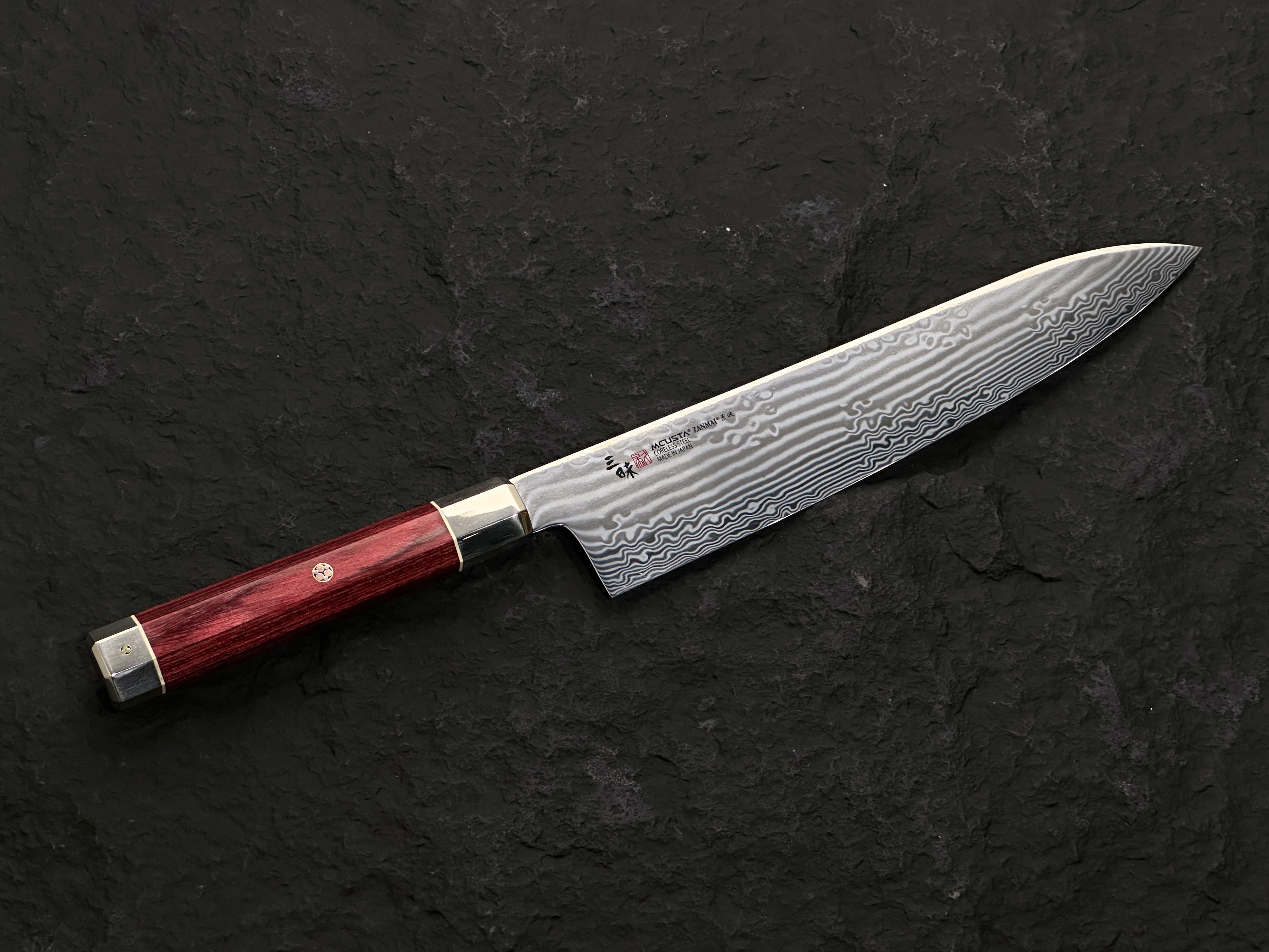 三昧 荒波 無芯大馬士革鋼 牛刀