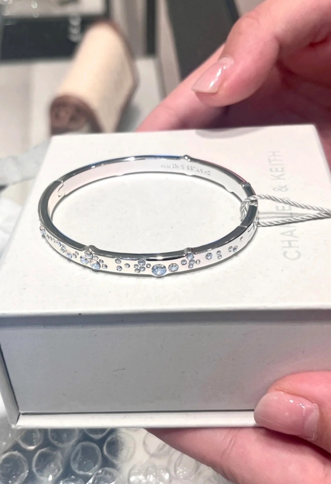 #現貨 小ck Reverie 施華洛世奇 泡泡鑽 水晶手環