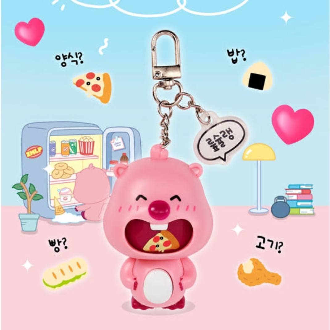 🇰🇷 LOOPY 韓國限定 露比 食物輪盤 鑰匙圈 吊飾 正版周邊 / 預購