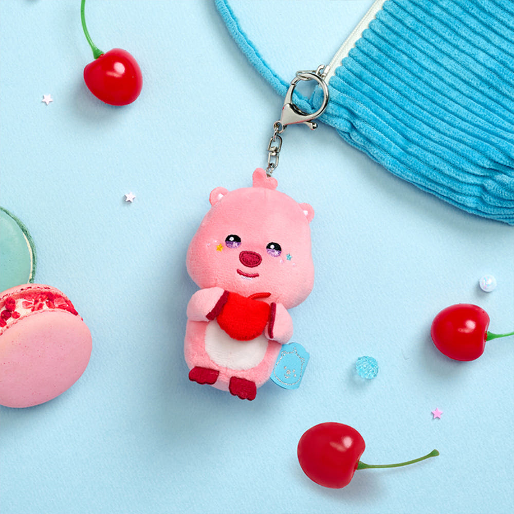 🇰🇷 LOOPY 韓國限定 露比 甜甜系列 手捧櫻桃 鑰匙圈 吊飾 正版周邊 / 預購