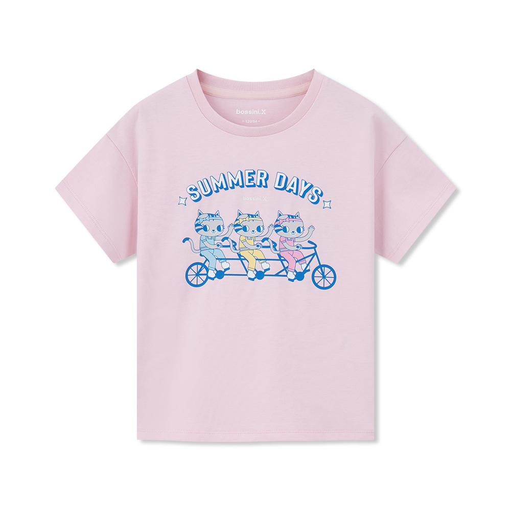 女童圓領短袖T恤