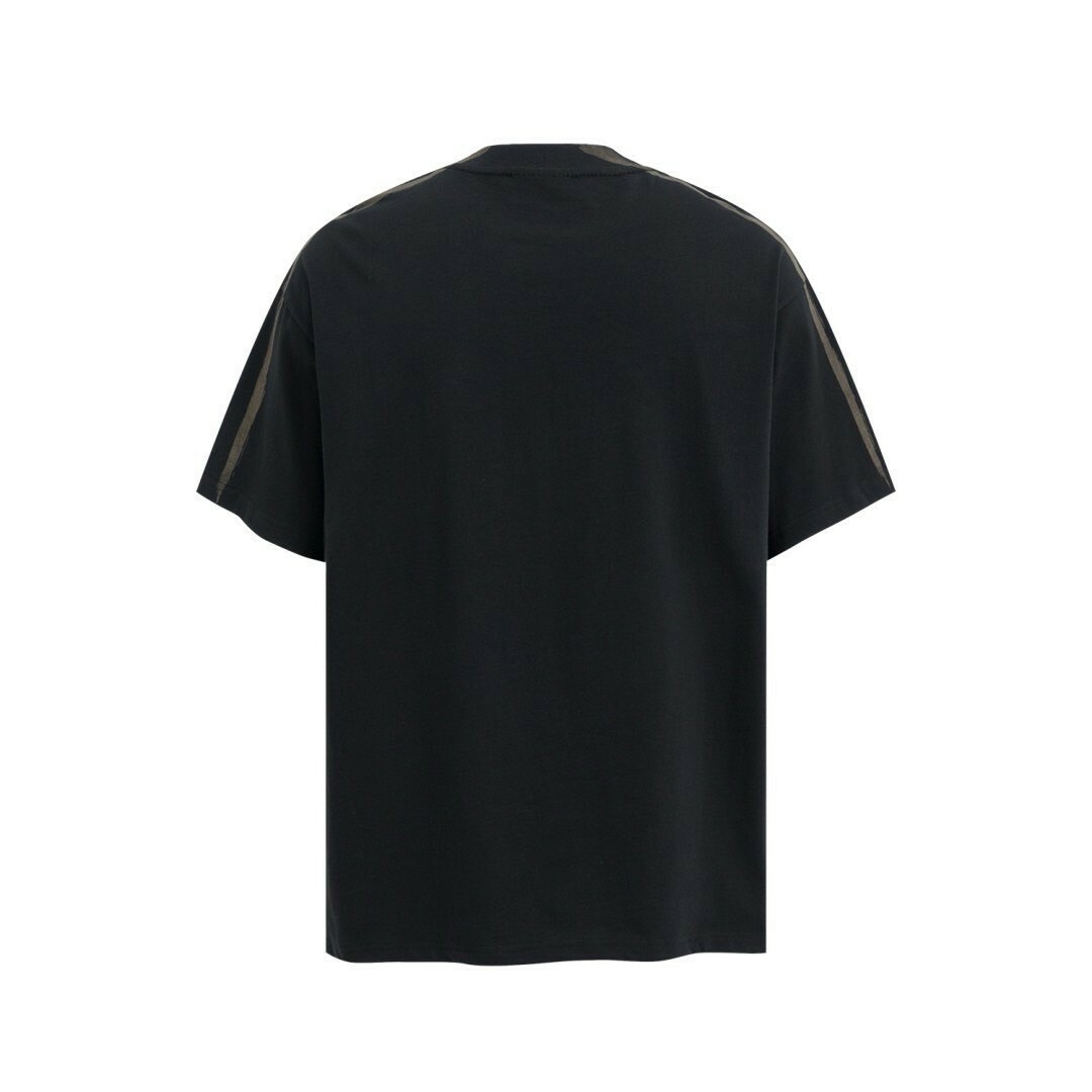 UNISEX 圓領 塗鴉 印花 上衣 #短袖