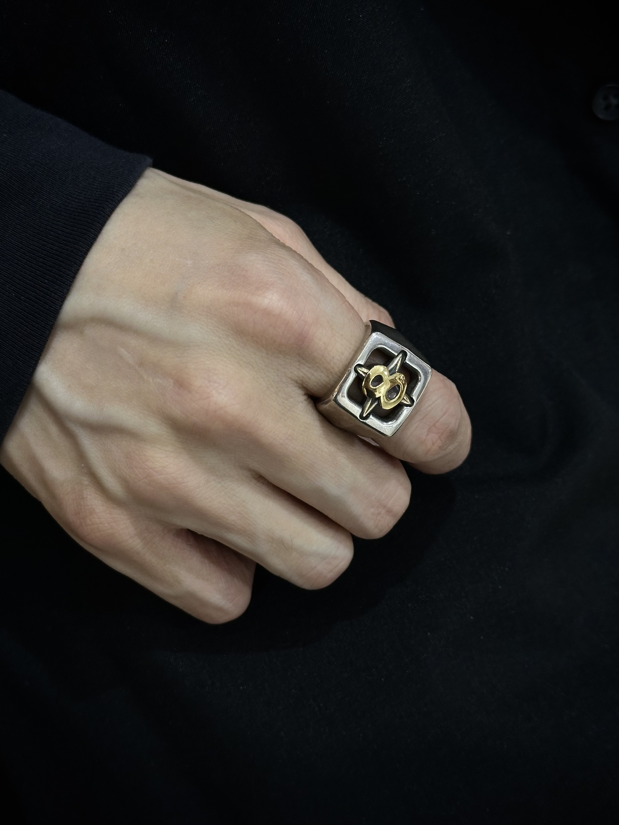 Model 27 Ring ,Medium w/22KT "8"