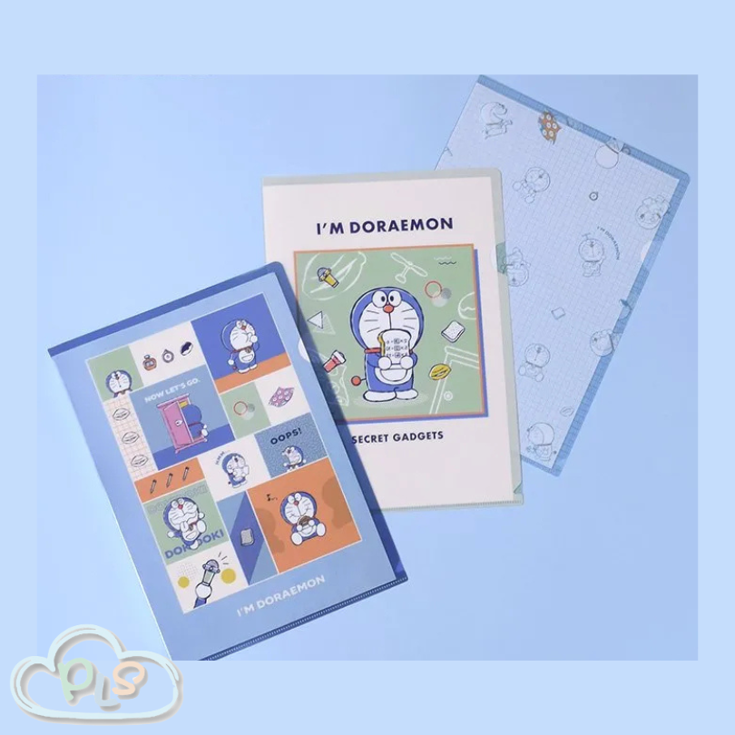 現貨 日本製 A4 Folder IV 奶白色 I’m Doraemon Flowering #72022