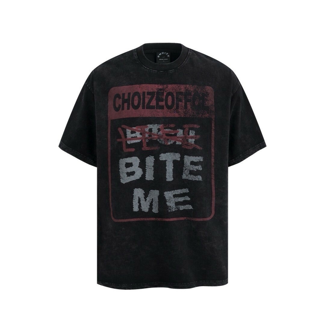 UNISEX 美式 水洗 髒髒 上衣 #短袖