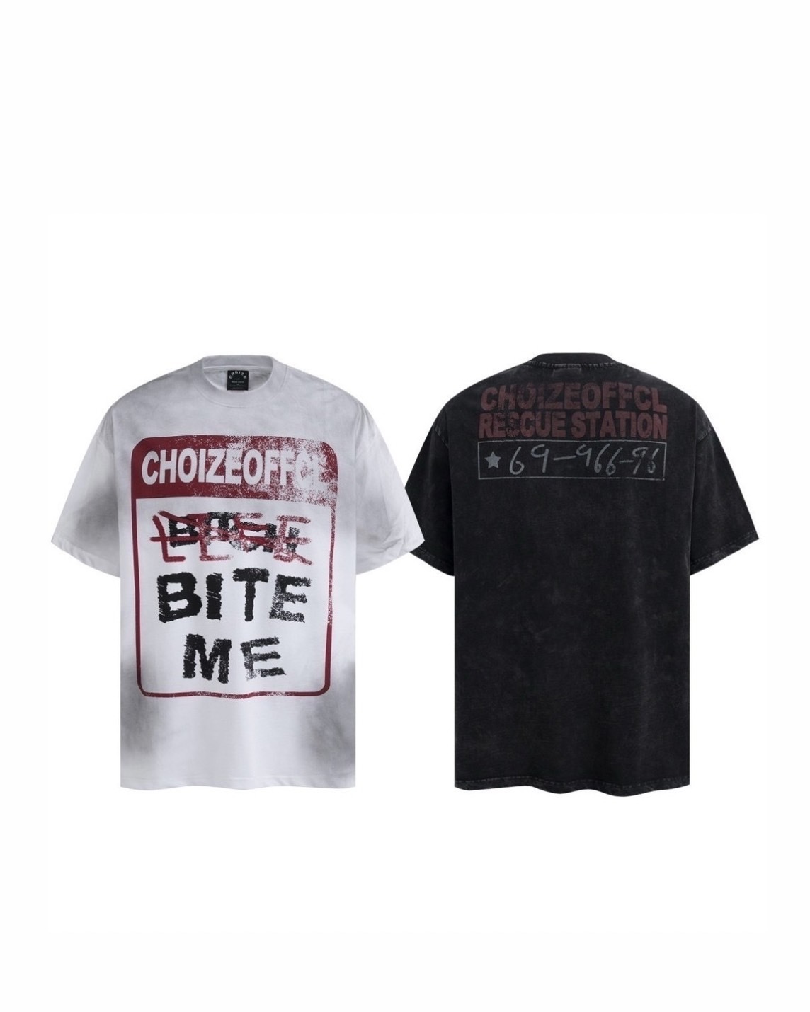 UNISEX 美式 水洗 髒髒 上衣 #短袖