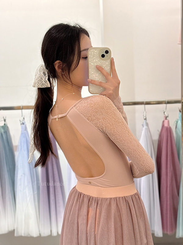 新加坡 Sonata【SN-Morticia 蕾絲包袖舞衣】可放胸墊