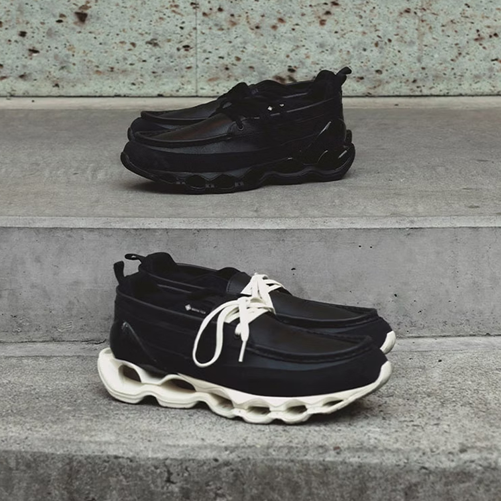 Mizuno Wave Prophecy Moc GTX 全黑 黑白 皮革 莫卡辛 防水 彈簧鞋 復古休閒鞋 D1GD240601 D1GD240602