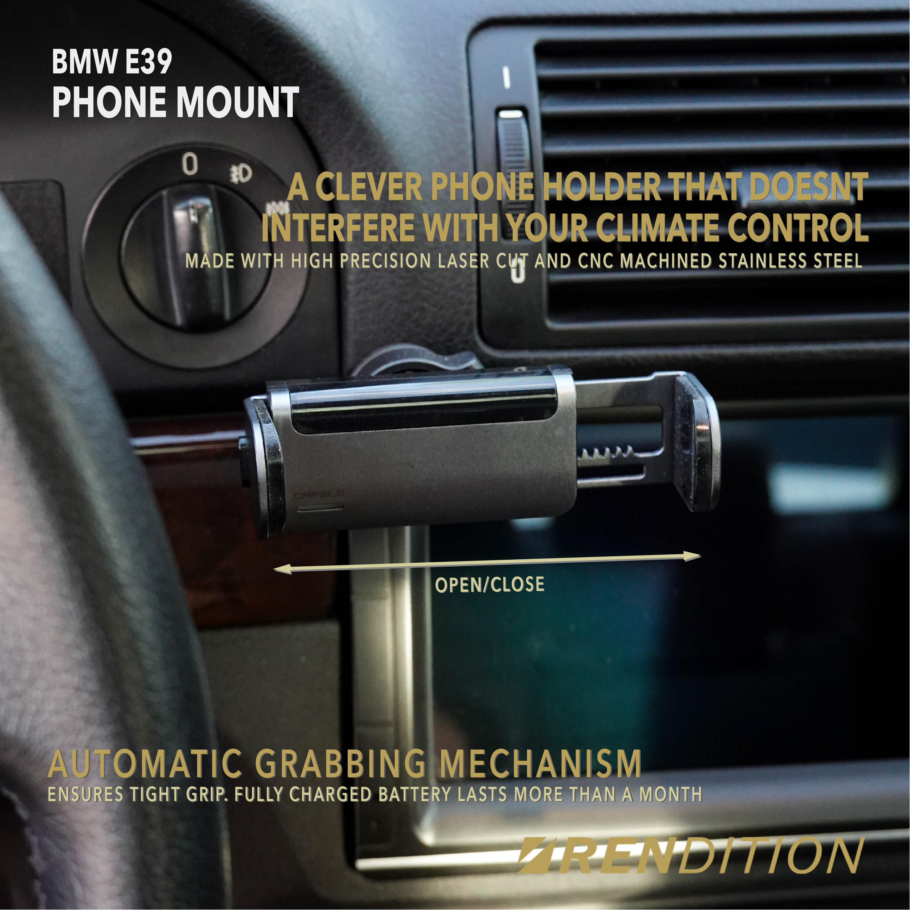 BMW E39 PHONE MOUNT
