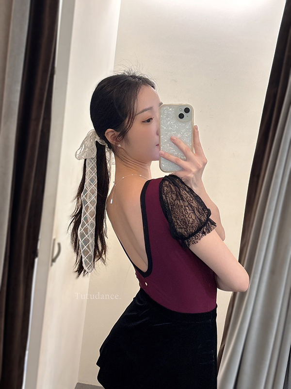 新加坡 Sonata【SN-Belle 蕾絲包袖舞衣】可放胸墊