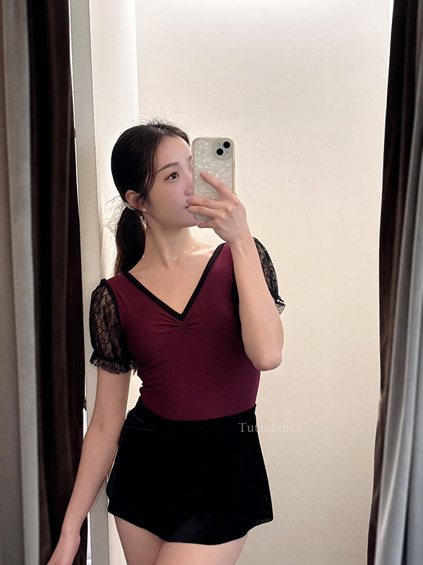 新加坡 Sonata【SN-Belle 蕾絲包袖舞衣】可放胸墊