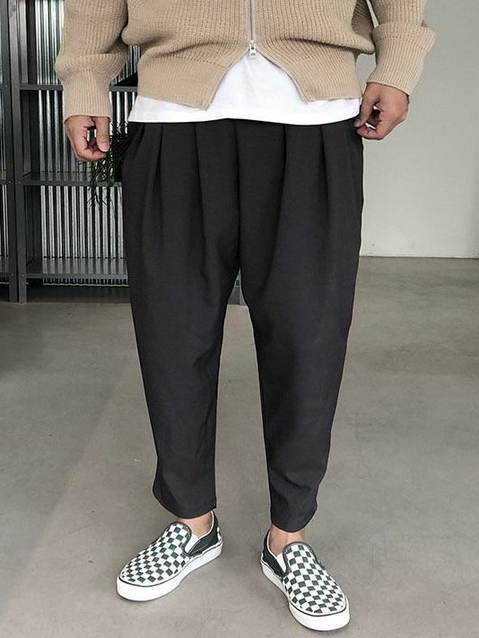 淨色鬆身褲 PEACOCK-053P