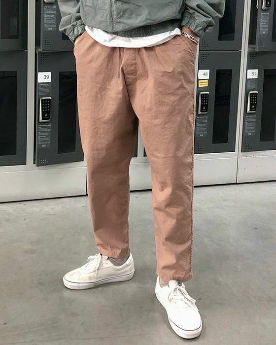 淨色鬆身褲 PEACOCK-056P