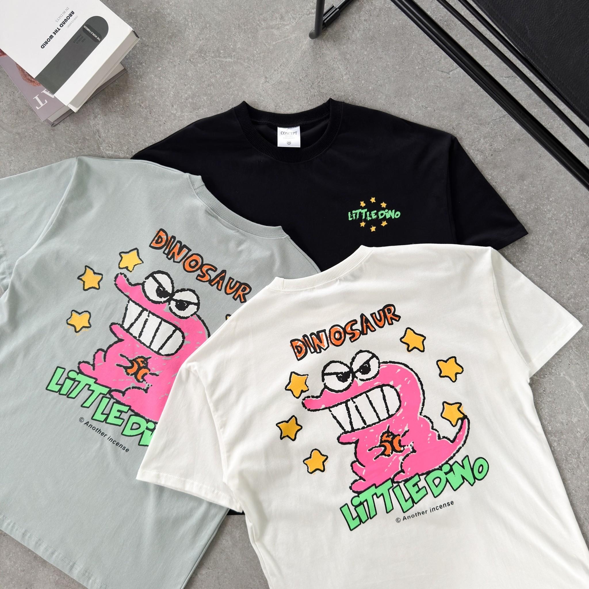 韓國短袖 鱷魚先生塗鴉感短T 80870