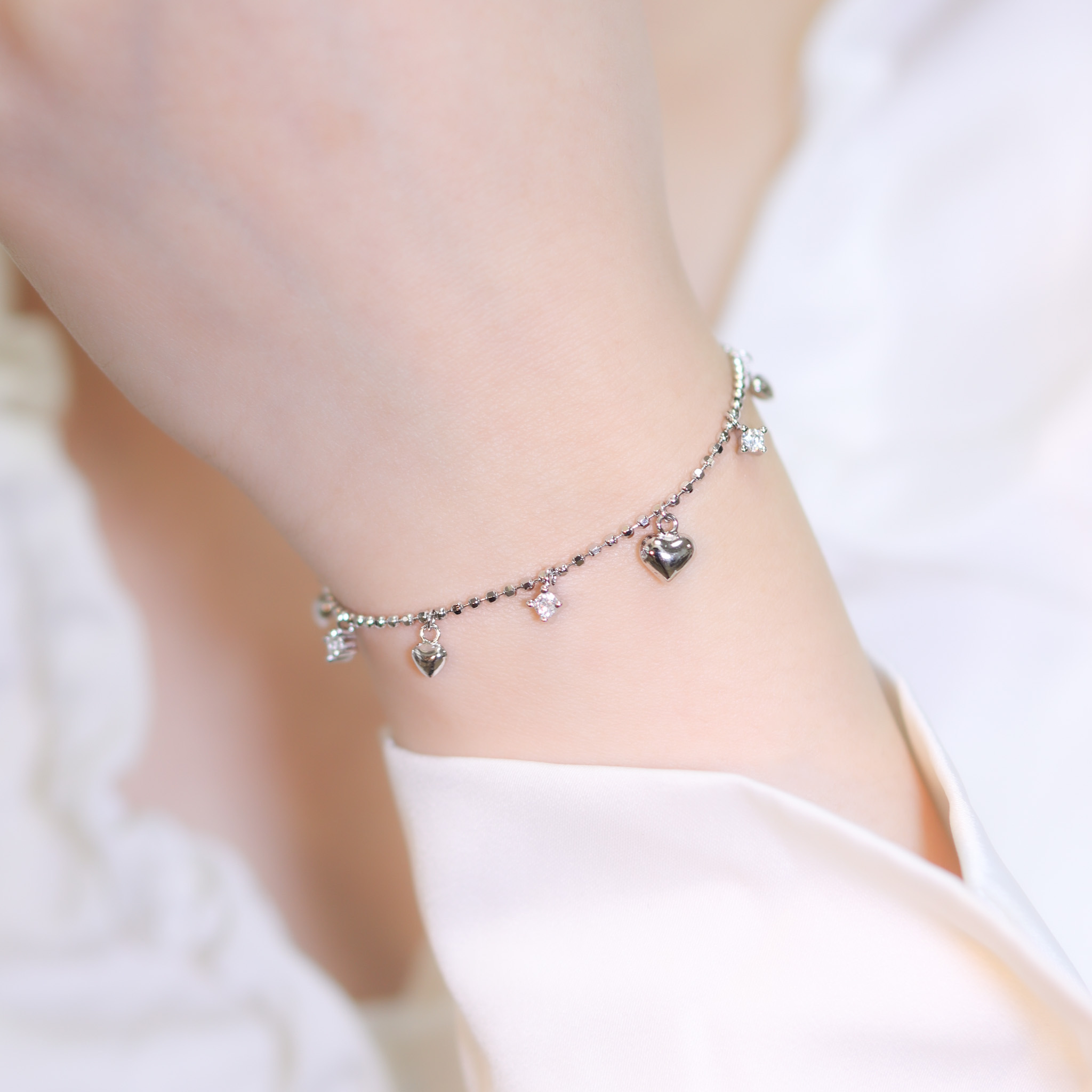 | 925銀丨愛你不止一點點手鏈 | BR1287 |