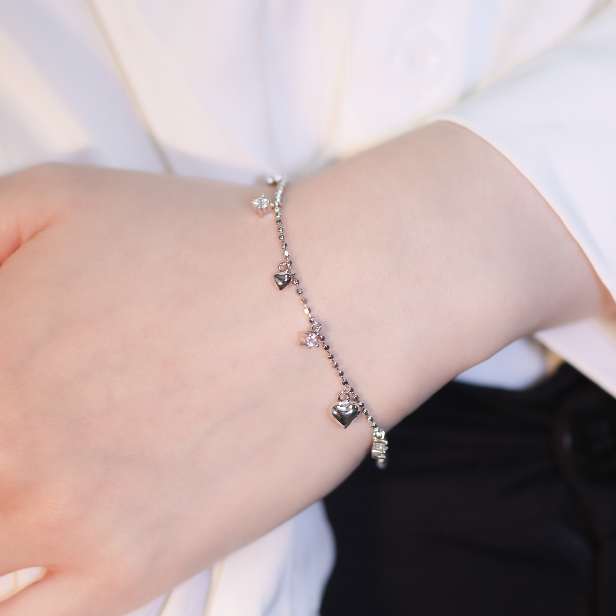 | 925銀丨愛你不止一點點手鏈 | BR1287 |