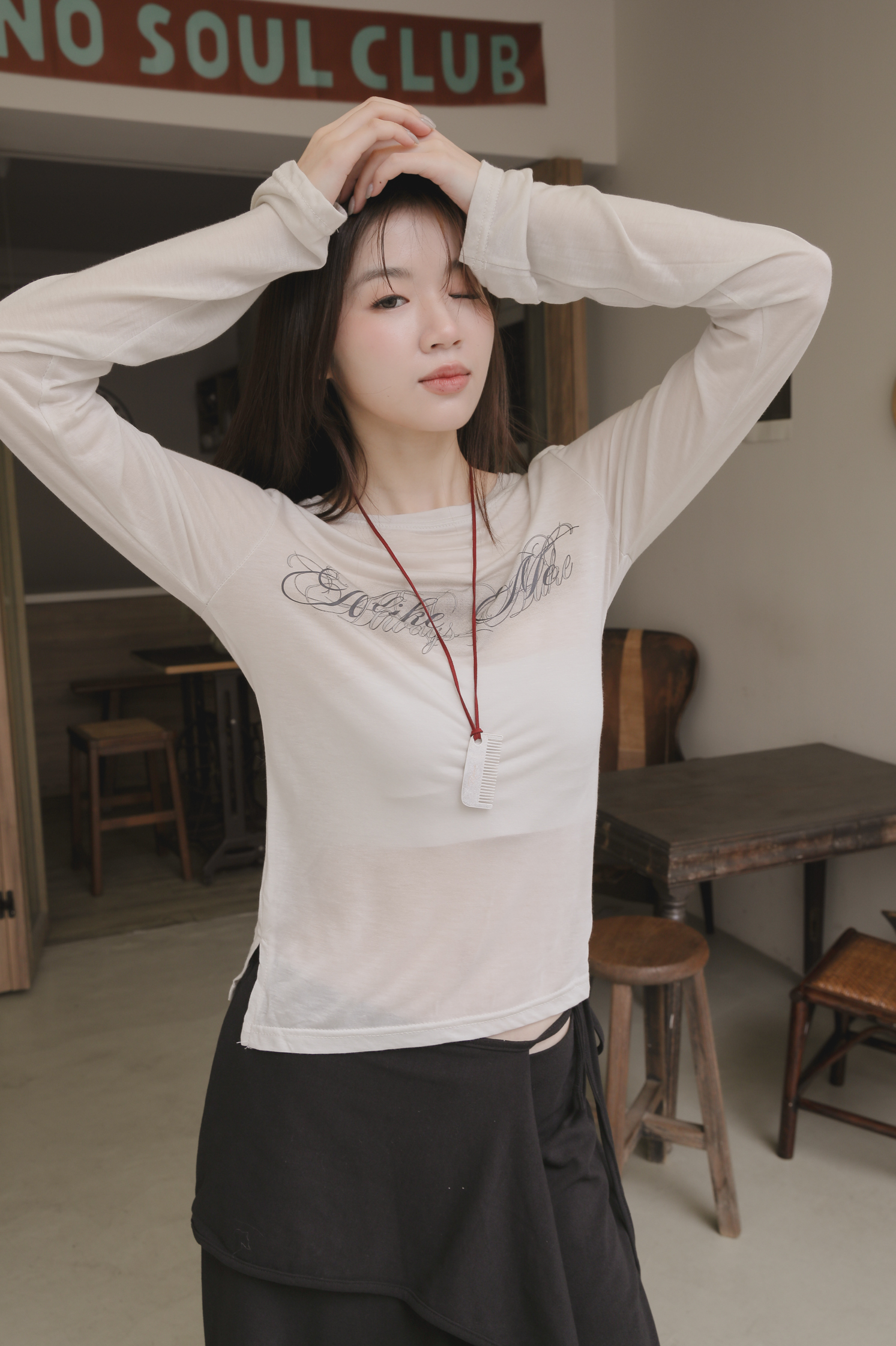 Lucy Vintage Long Sleeve #上衣