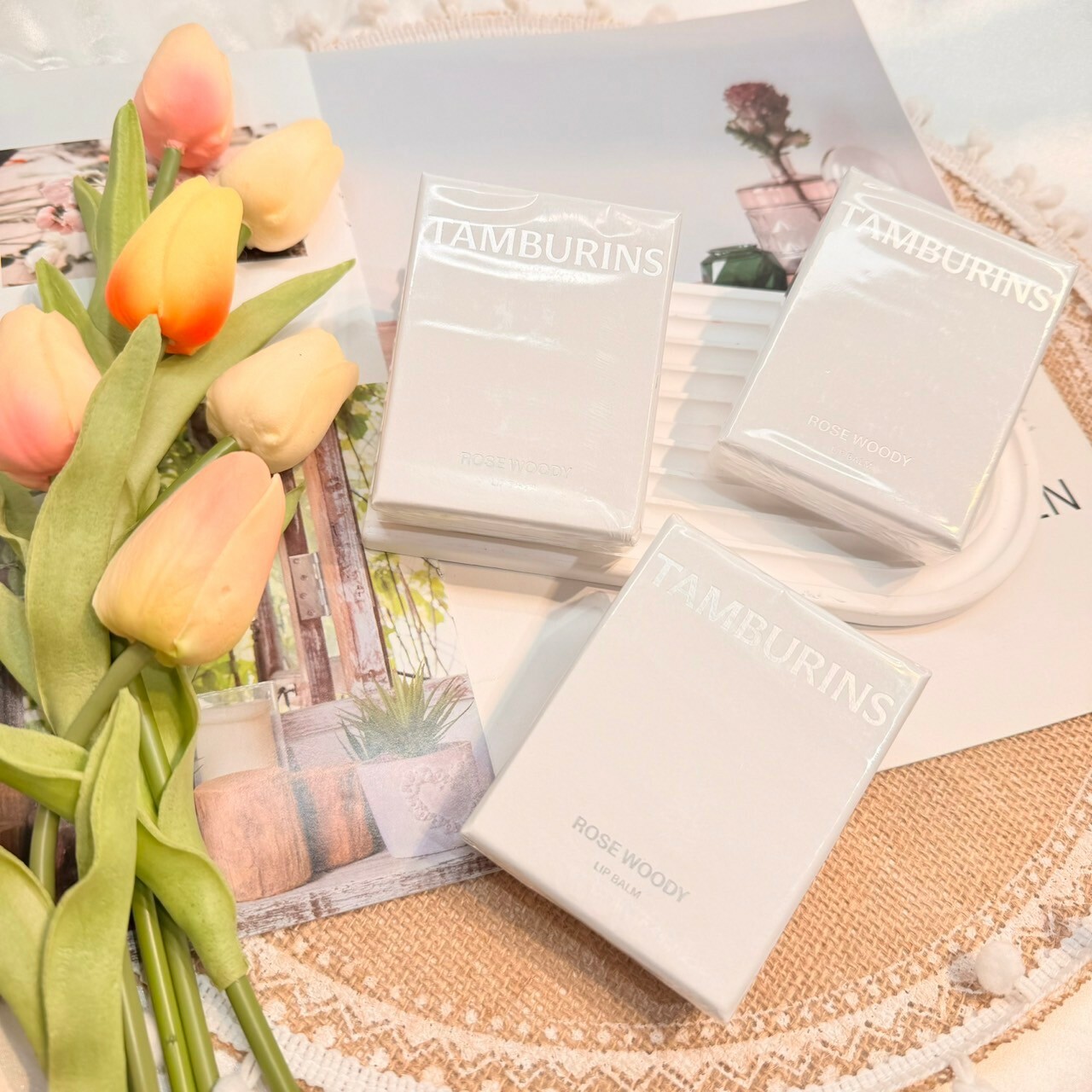 TAMBURINS 蛋形護唇膏 #ROSE WOODY 5g