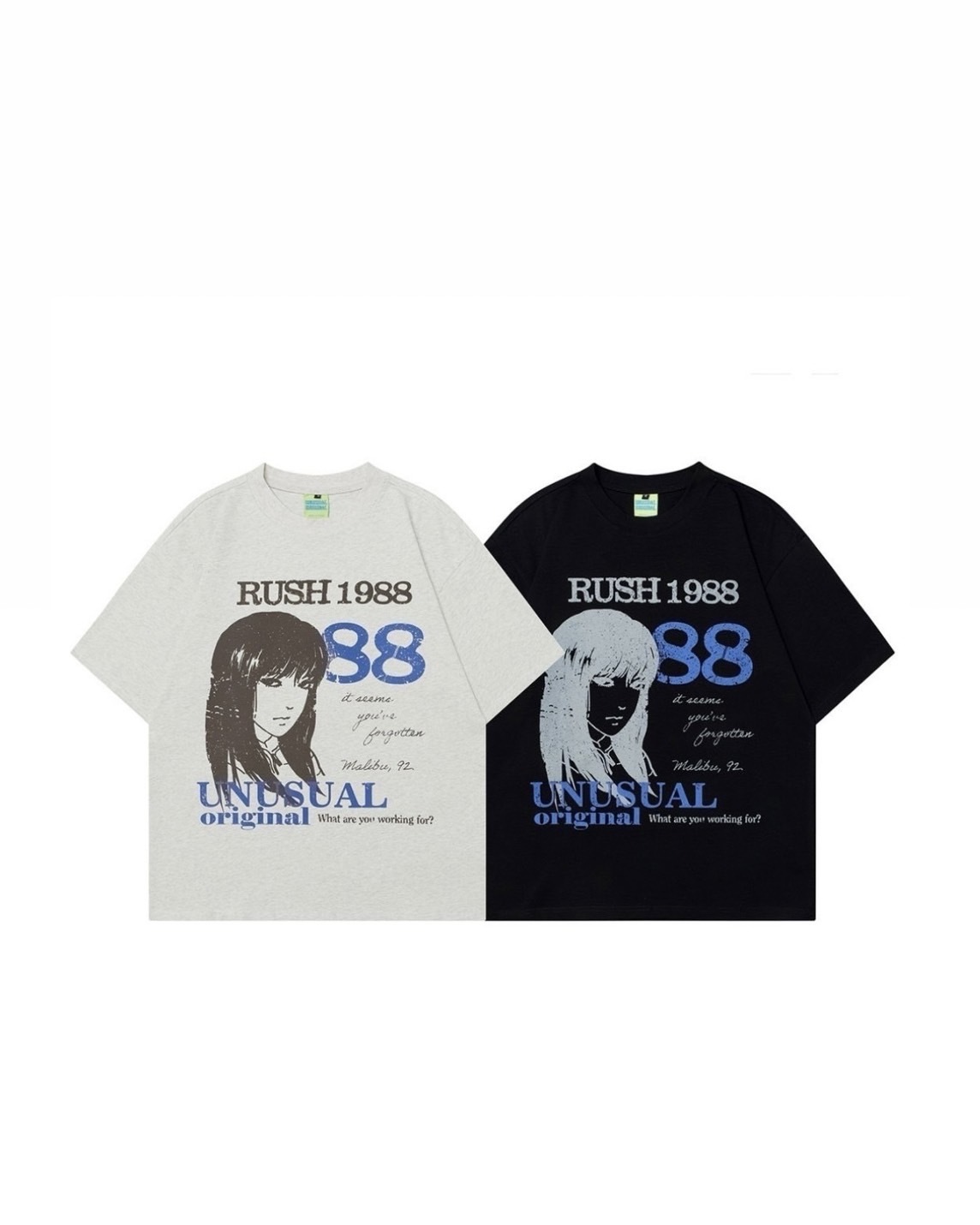 UNISEX 日系 漫畫風 印花 上衣 #短袖