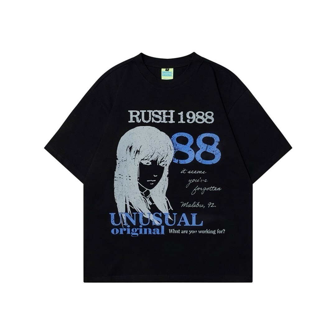 UNISEX 日系 漫畫風 印花 上衣 #短袖