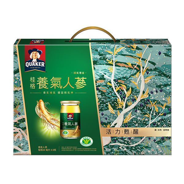 桂格 養氣人蔘禮盒60mlX8瓶