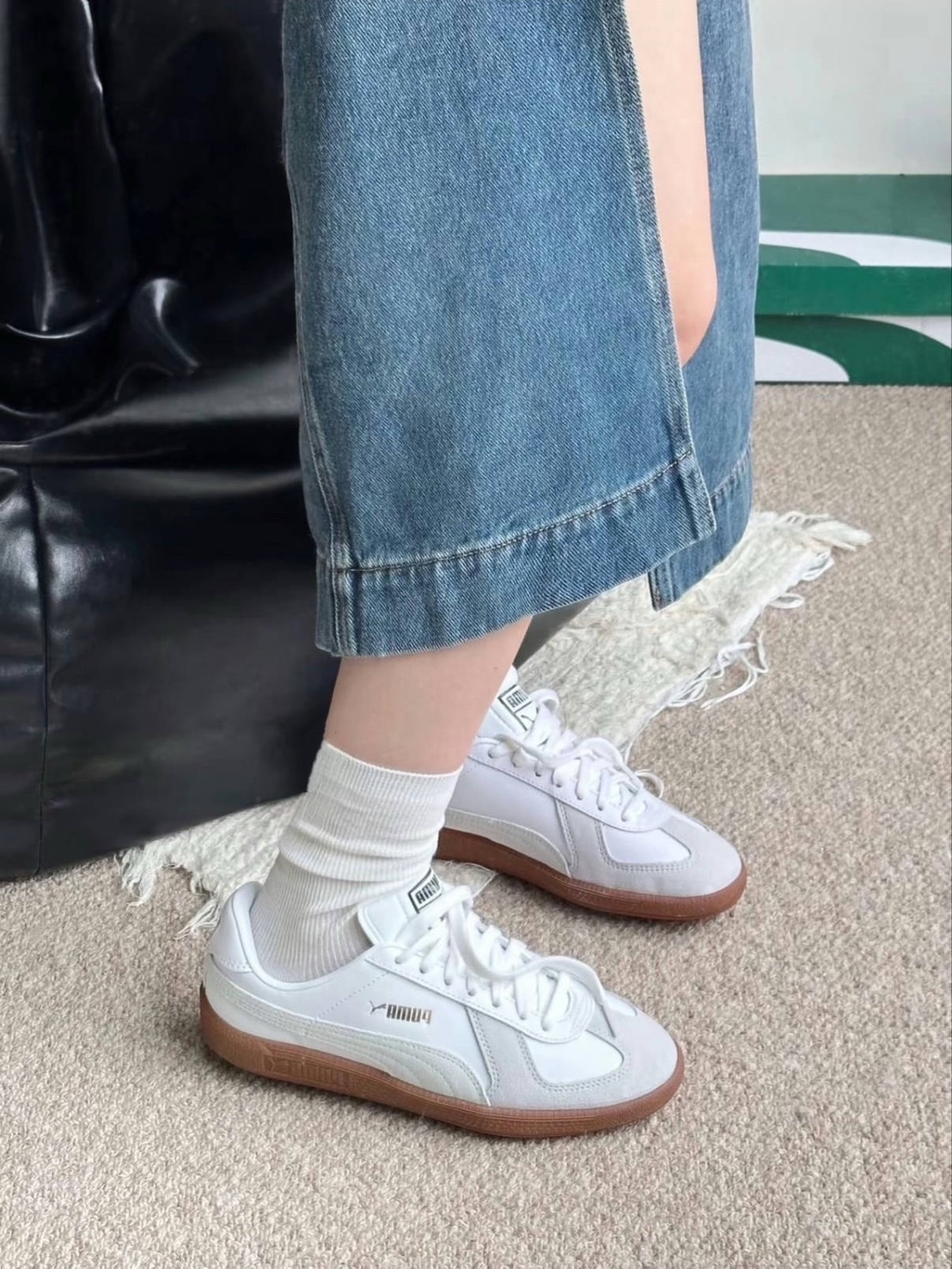 PUMA ARMY TRAINER 奶灰焦糖 男女同款 情侶鞋 386607-05