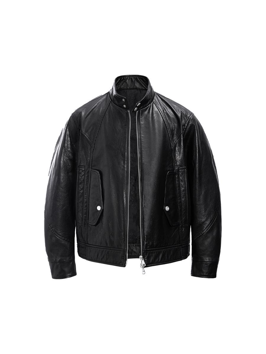 CATSSTAC 「蛇年限定」植鞣牛皮 哈靈頓夾克