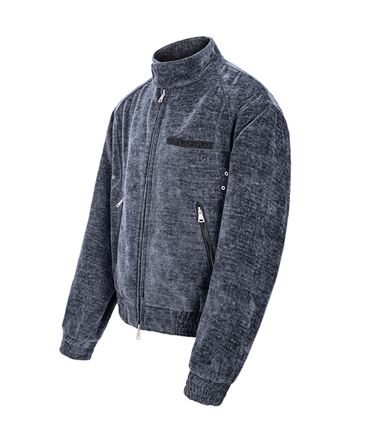 CATSSTAC 羊皮 刺繡雕花 哈靈頓夾克